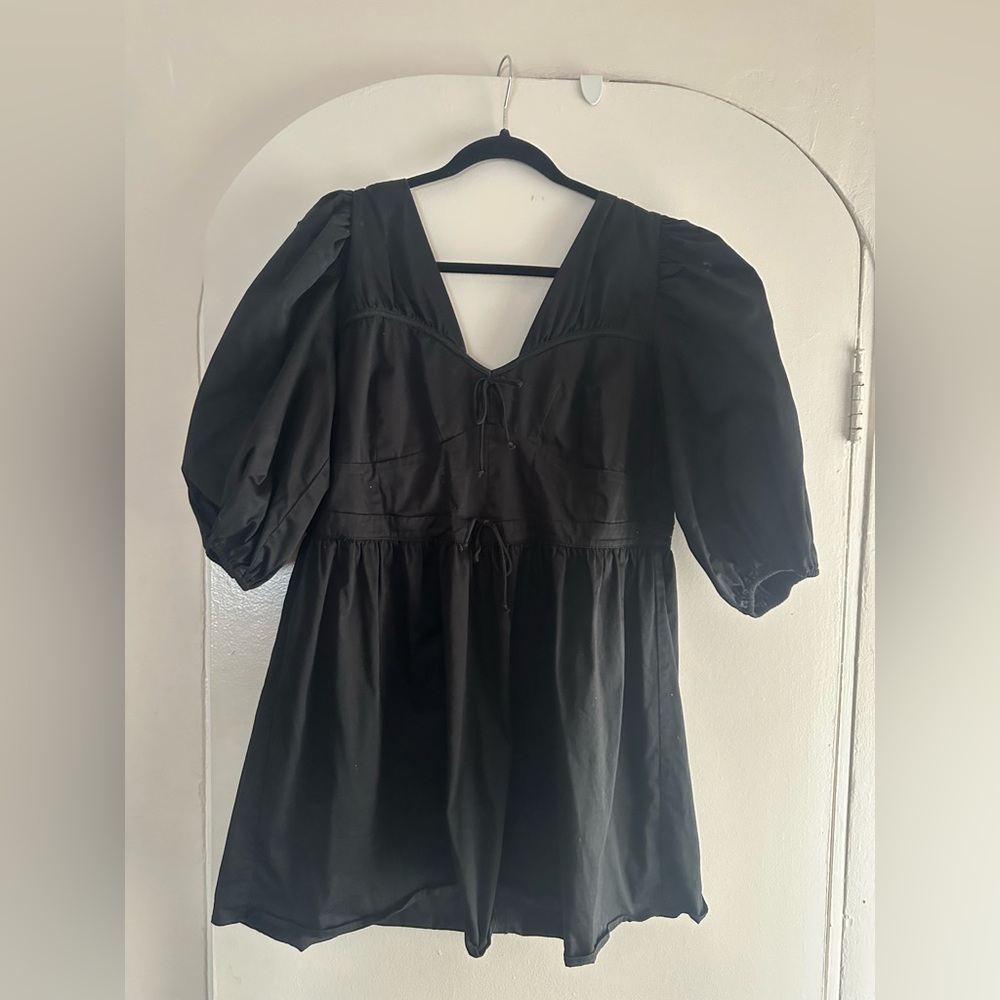 For love and lemons black mini dress